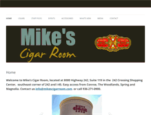 Tablet Screenshot of mikescigarroom.com